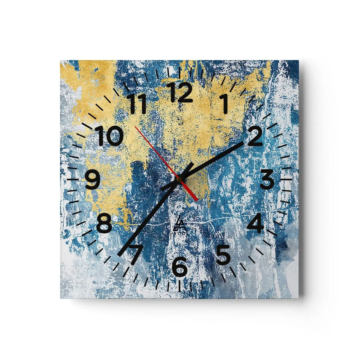 Nástěnné hodiny - Abstrakce s dobrou náladou - 40x40 cm