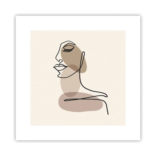 Plakát - Při poslechu samé sebe - 30x30 cm