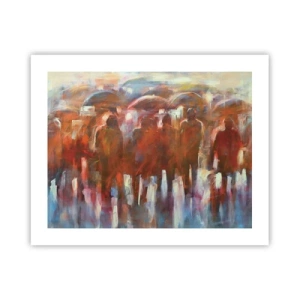 Plakát - Rovnocenní v dešti a mlze - 50x40 cm