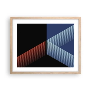 Plakát v rámu světlý dub - Jednoduchý příběh - 50x40 cm