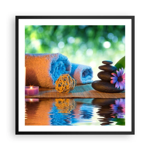 Plakát v černém rámu - Čas pro tělo - 60x60 cm