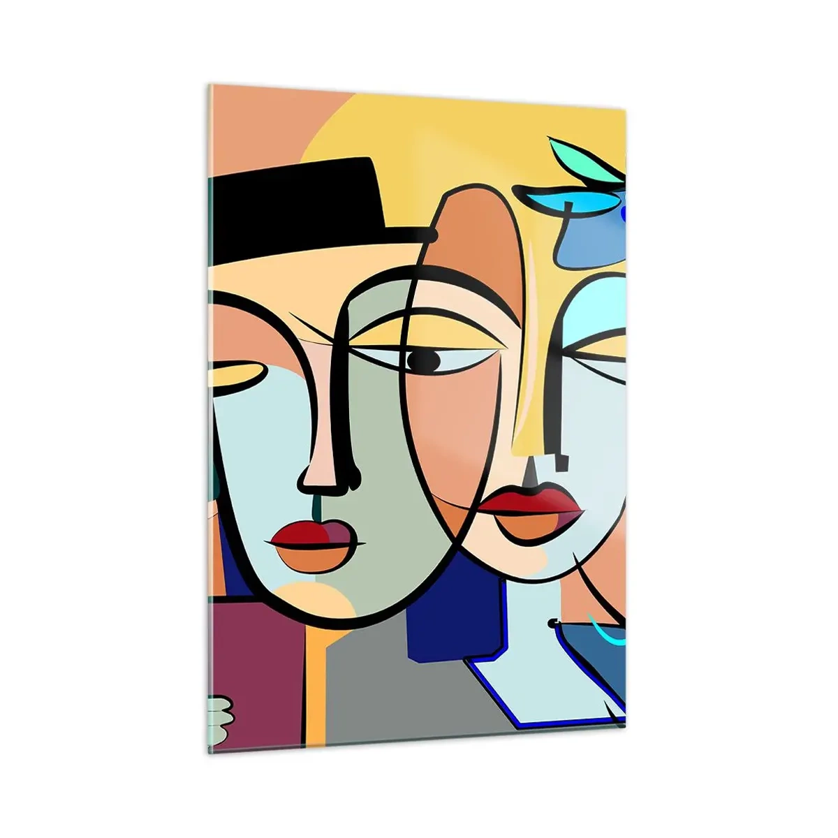 Obraz na skle - Picassovo randez vous - 50x70 cm