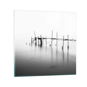 Obraz na skle - A co když svět není? - 50x50 cm