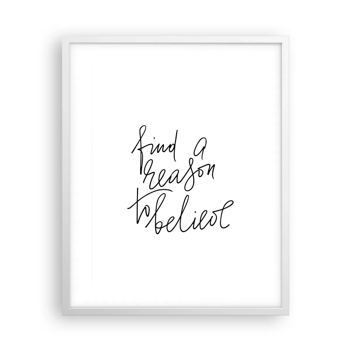 Plakát v bílém rámu - Je to možné - 40x50 cm