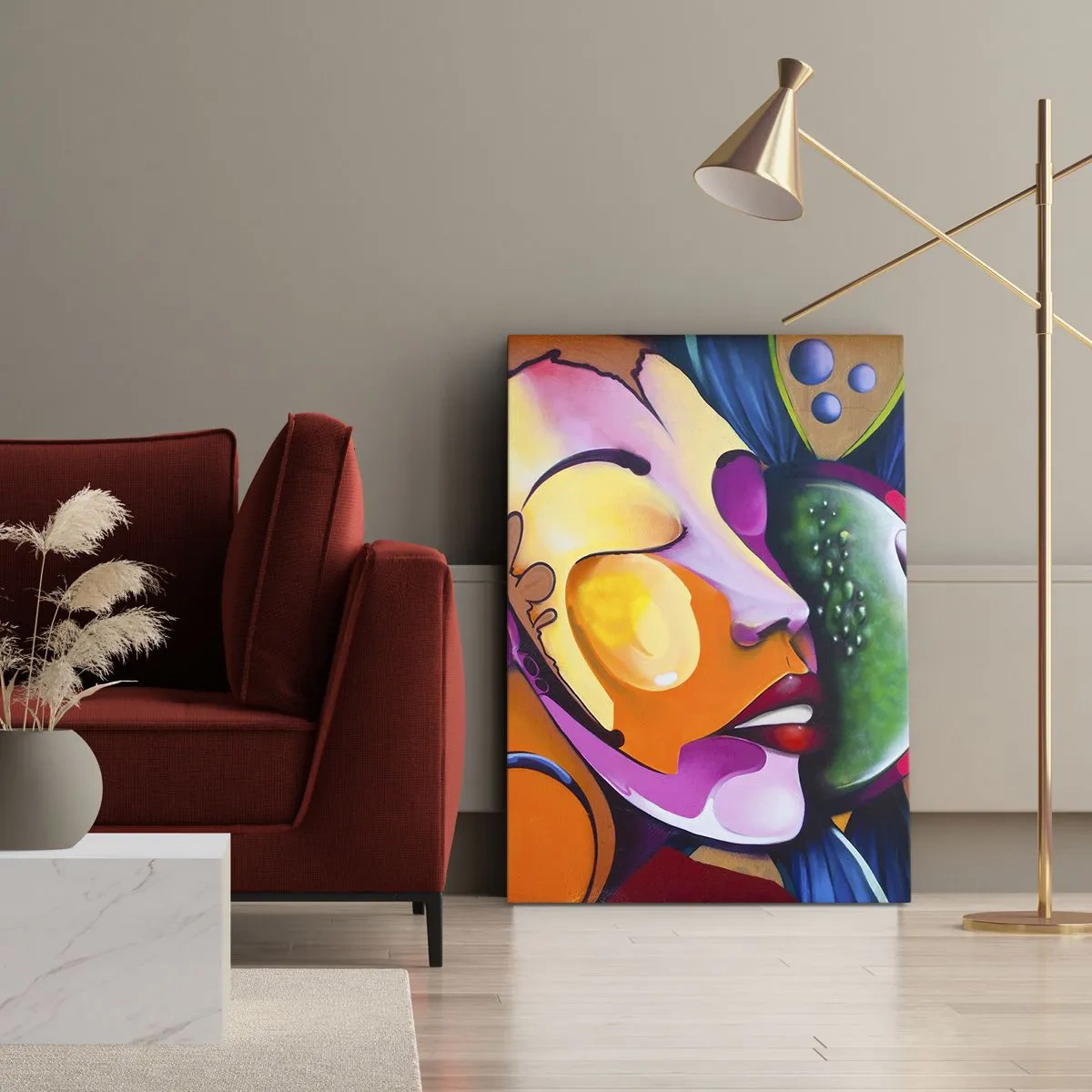 Obraz na plátně - Dotknout se barvou - 70x100 cm
