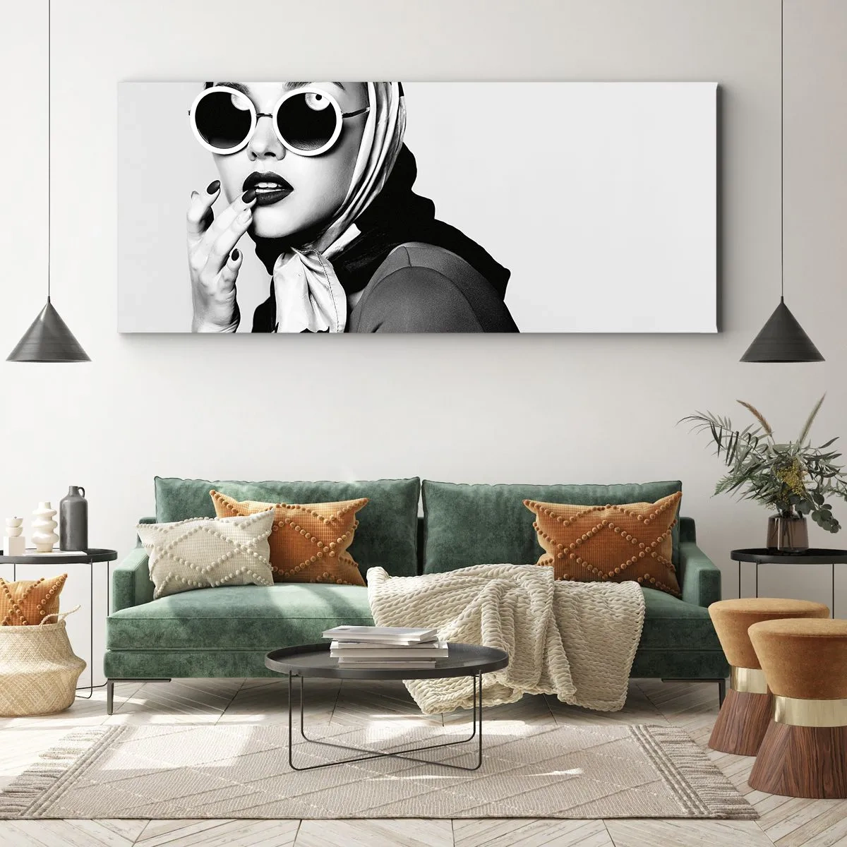 Obraz na plátně - Pozdravy z 60. let - 100x40 cm