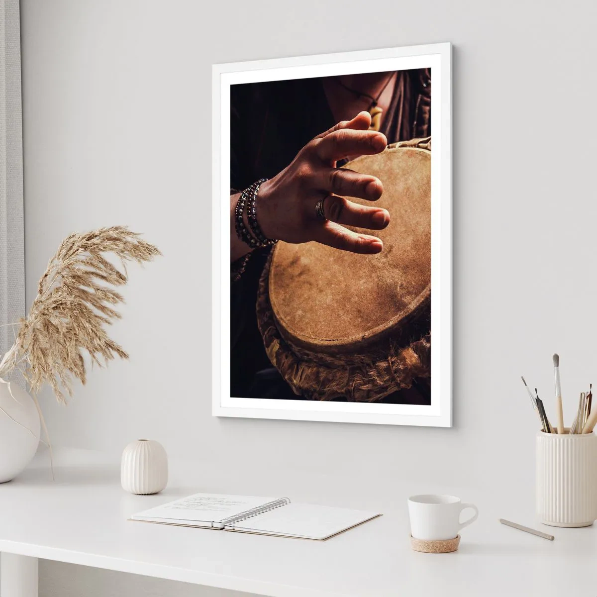 Plakát v bílém rámu - V rytmu srdce - 61x91 cm