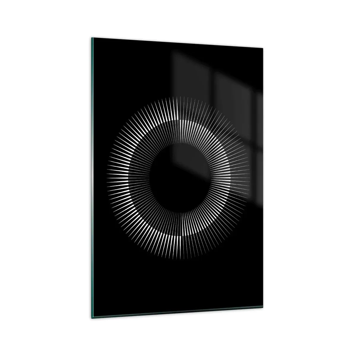 Obraz na skle - Černé slunce - 80x120 cm