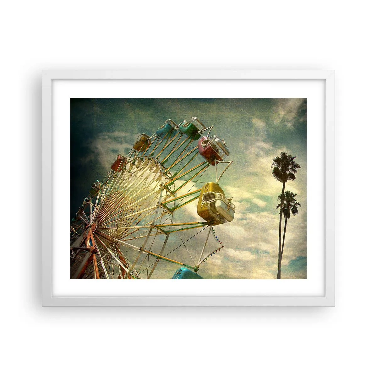 Plakát v bílém rámu - Bude, bude zábava… - 50x40 cm