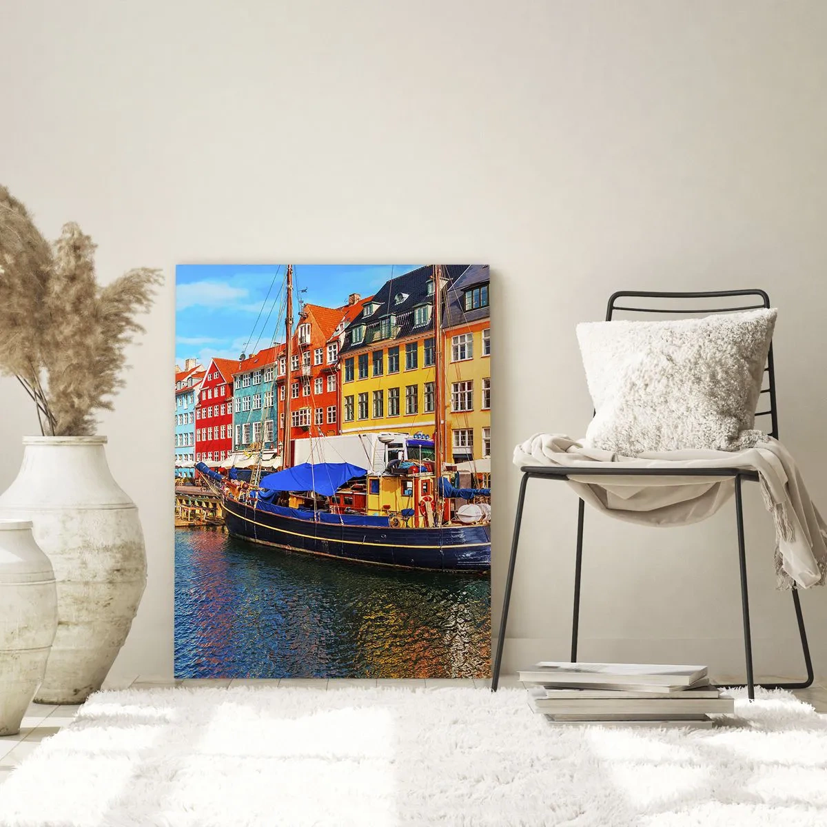 Obraz na skle - Radostné nábřeží - 50x70 cm