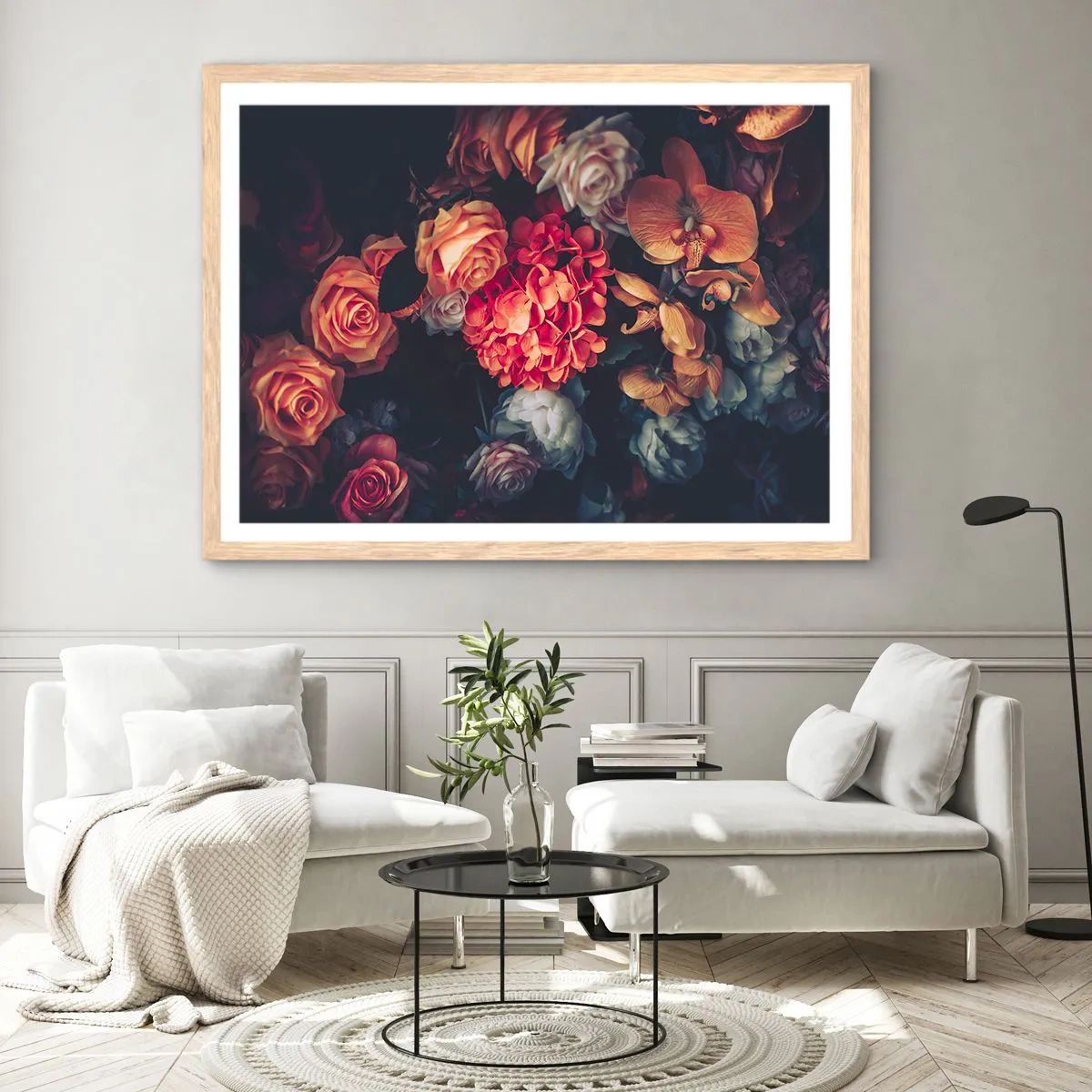 Plakát v rámu světlý dub - Jako u holandských mistrů - 100x70 cm
