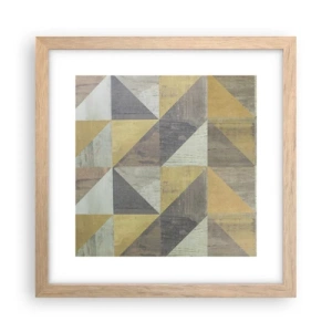Plakát v rámu světlý dub - V úhlu trojúhelníku - 30x30 cm