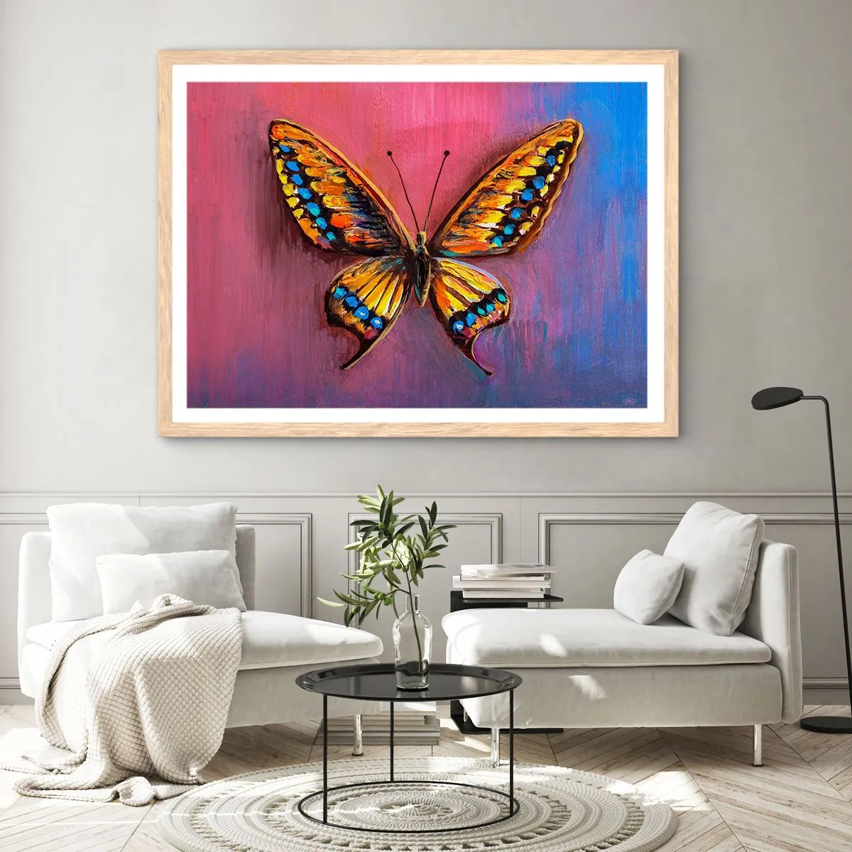 Plakát v rámu světlý dub - Klenot přírody - 91x61 cm