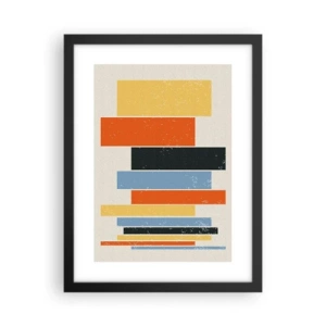 Plakát v černém rámu - Záznam hudby - 30x40 cm