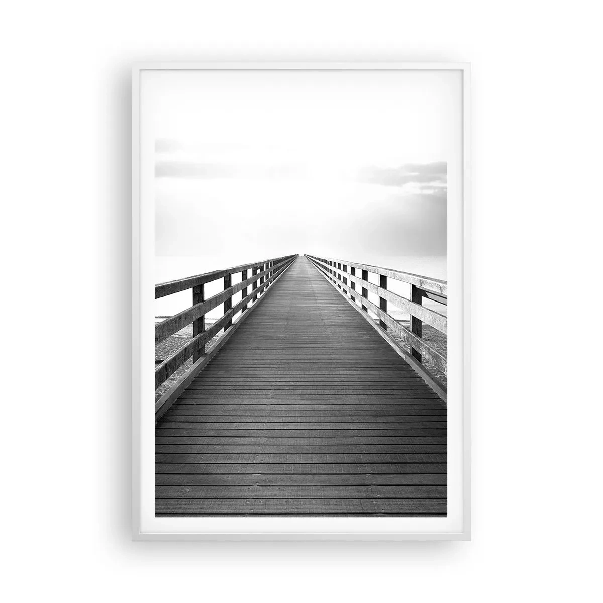 Plakát v bílém rámu - Do dálky… - 70x100 cm