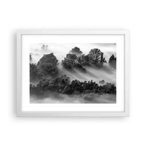 Plakát v bílém rámu - Probouzení ze spánku - 40x30 cm