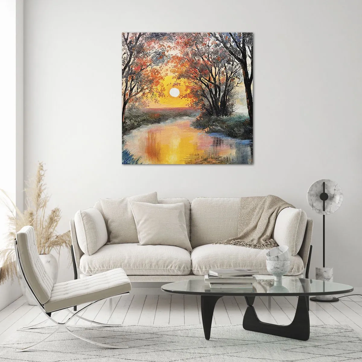 Obraz na skle - Podzimní nádech - 30x30 cm
