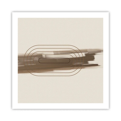 Plakát - Závan šedi - 60x60 cm