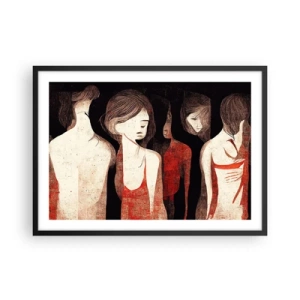 Plakát v černém rámu - Madony z temnoty - 70x50 cm