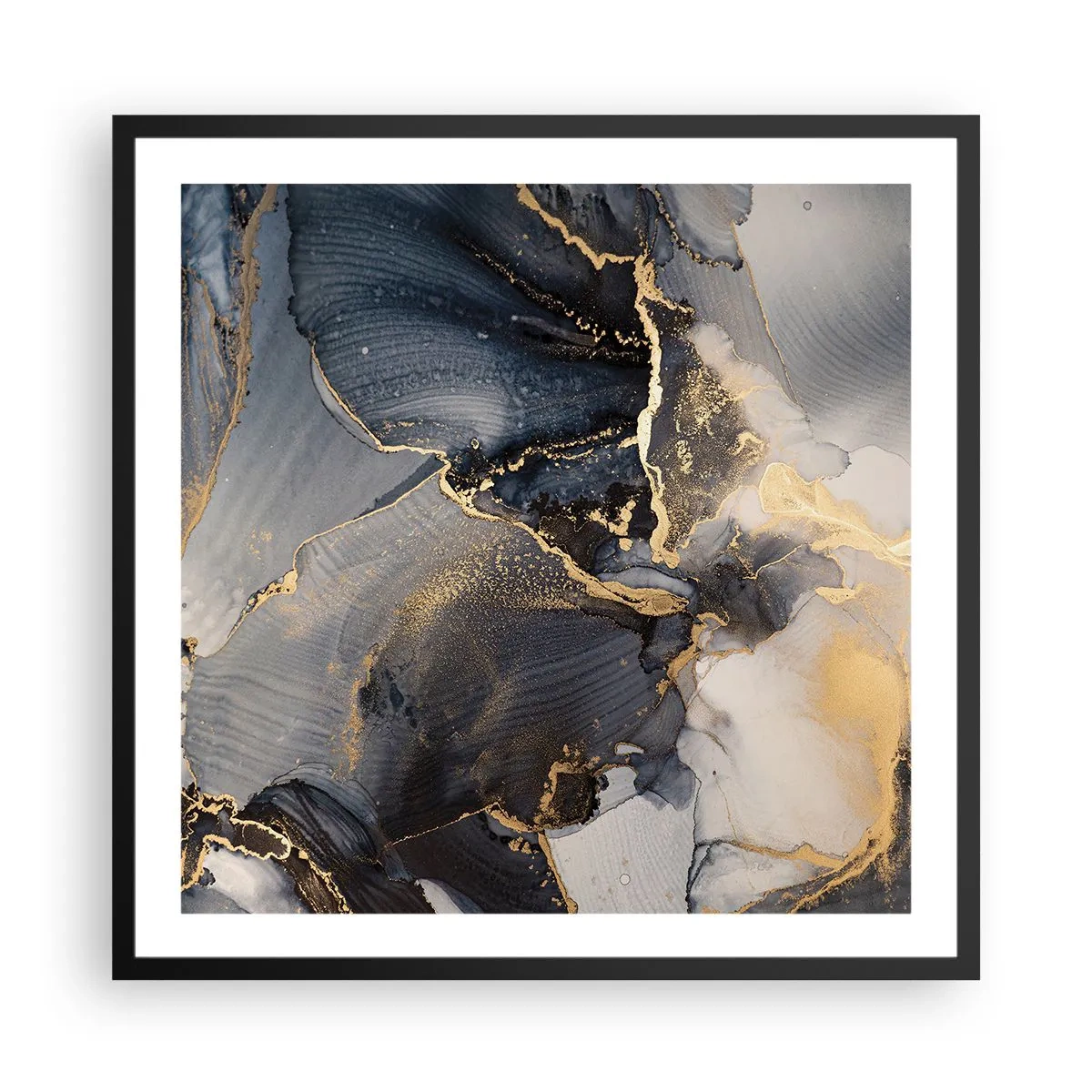 Plakát v černém rámu - Život kamene - 60x60 cm