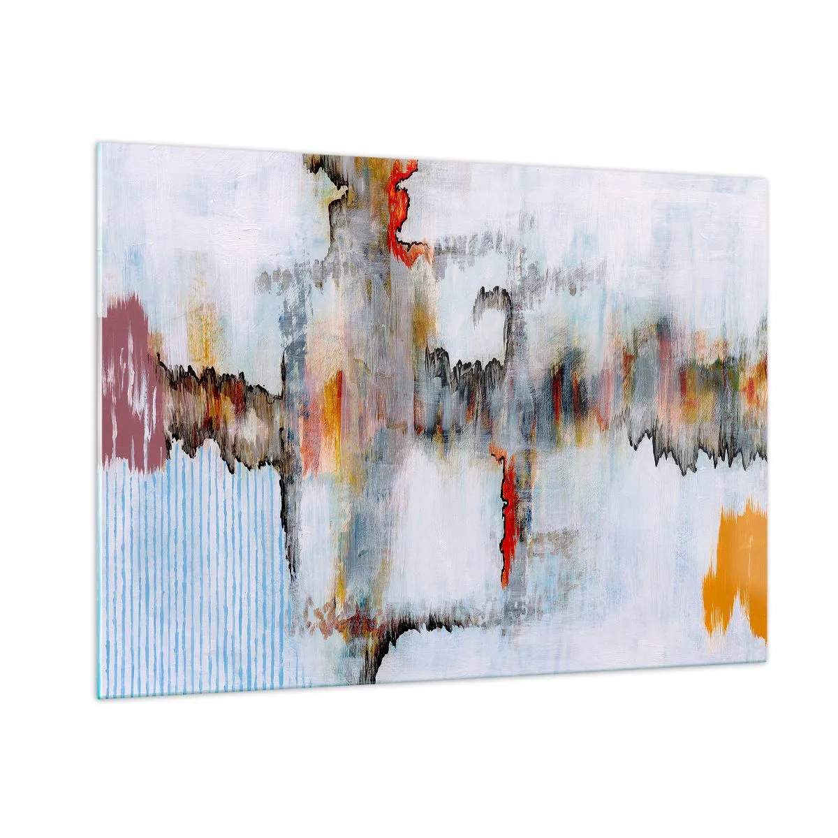 Obraz na skle - Klackem po vodě - 100x70 cm