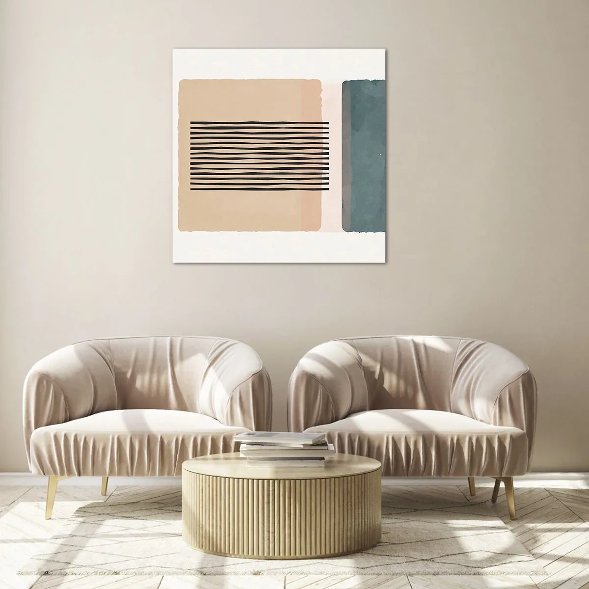 Obraz na skle - Všechno v pořádku - 70x70 cm