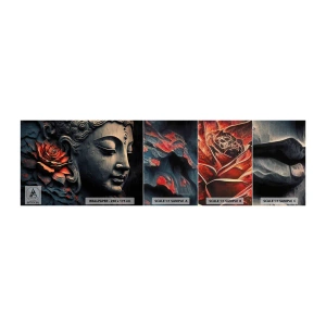 Vzor Fototapety Premium Canvas - V souladu se světem - Buddha, Indie, Rozjímání - 100x30 cm