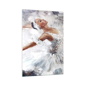 Obraz na skle - Jemná a lehká jako tyl - 70x100 cm