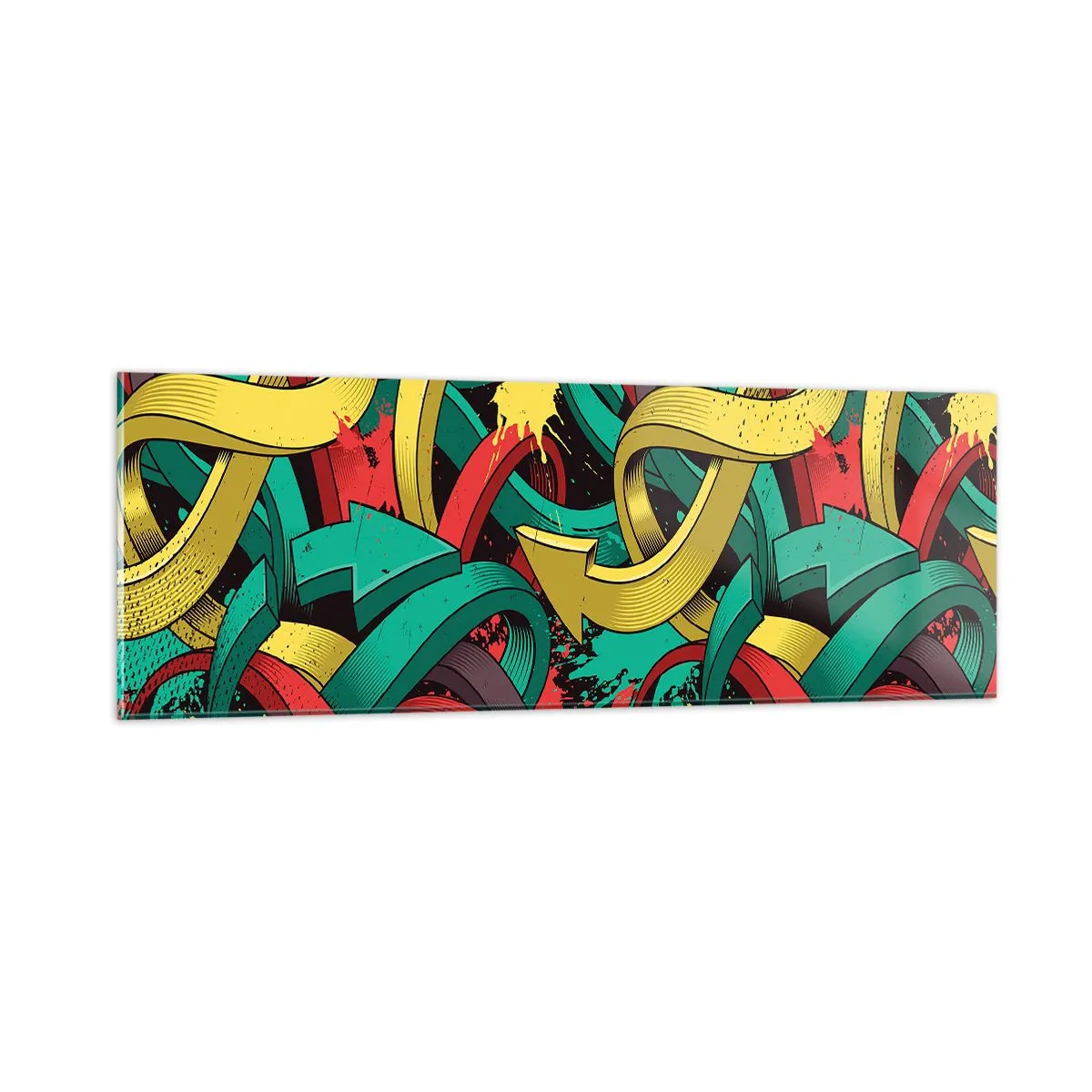 Obraz na skle - Kudy do cíle? - 90x30 cm