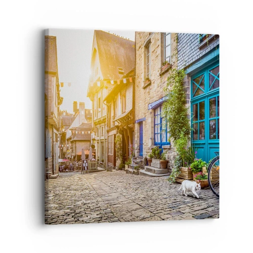 Obraz na plátně - Bílý duch městečka - 30x30 cm