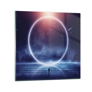 Obraz na skle - Už jsou tady… - 70x70 cm