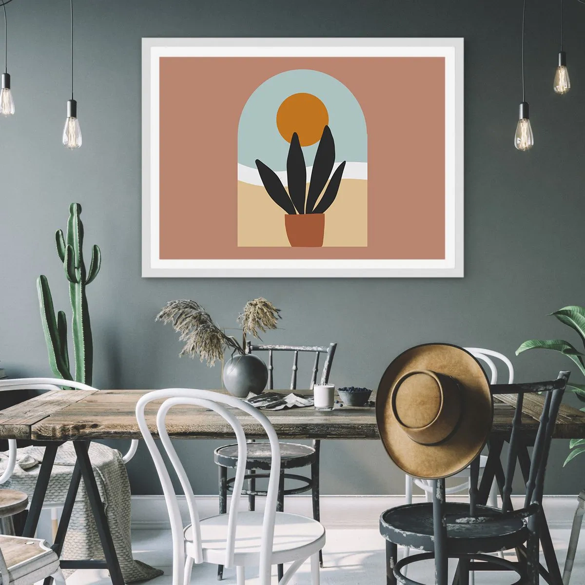 Plakát v bílém rámu - Malé radosti - 70x50 cm
