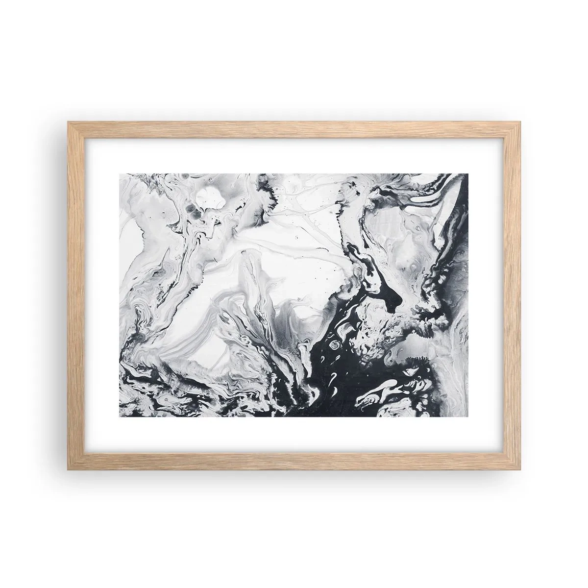 Plakát v rámu světlý dub - Zemské nitro - 40x30 cm