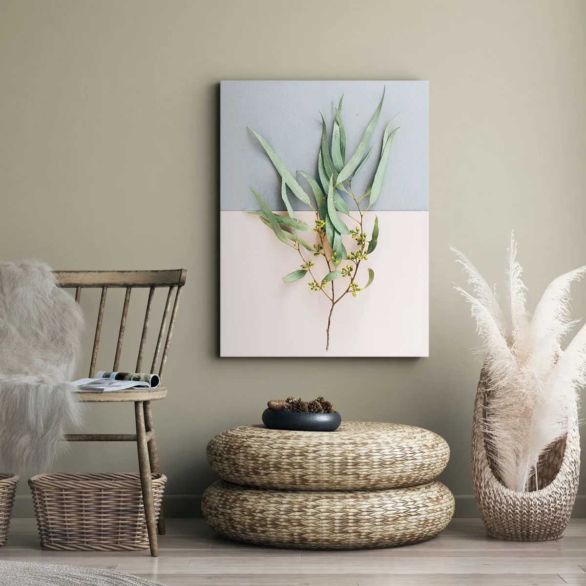 Obraz na plátně - Pastelová jemnost - 65x120 cm