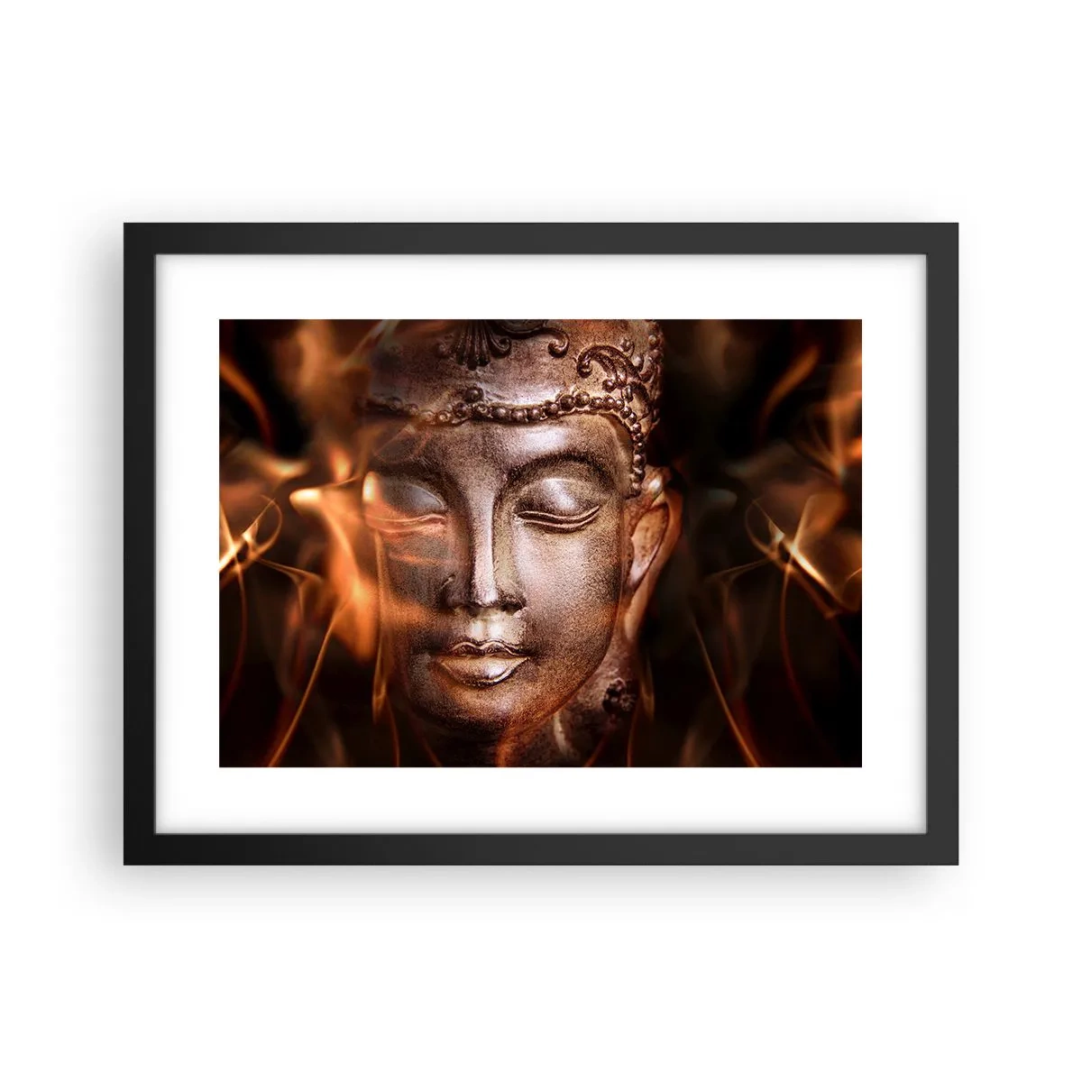 Plakát v černém rámu - Existuje pouze zde a nyní - 40x30 cm