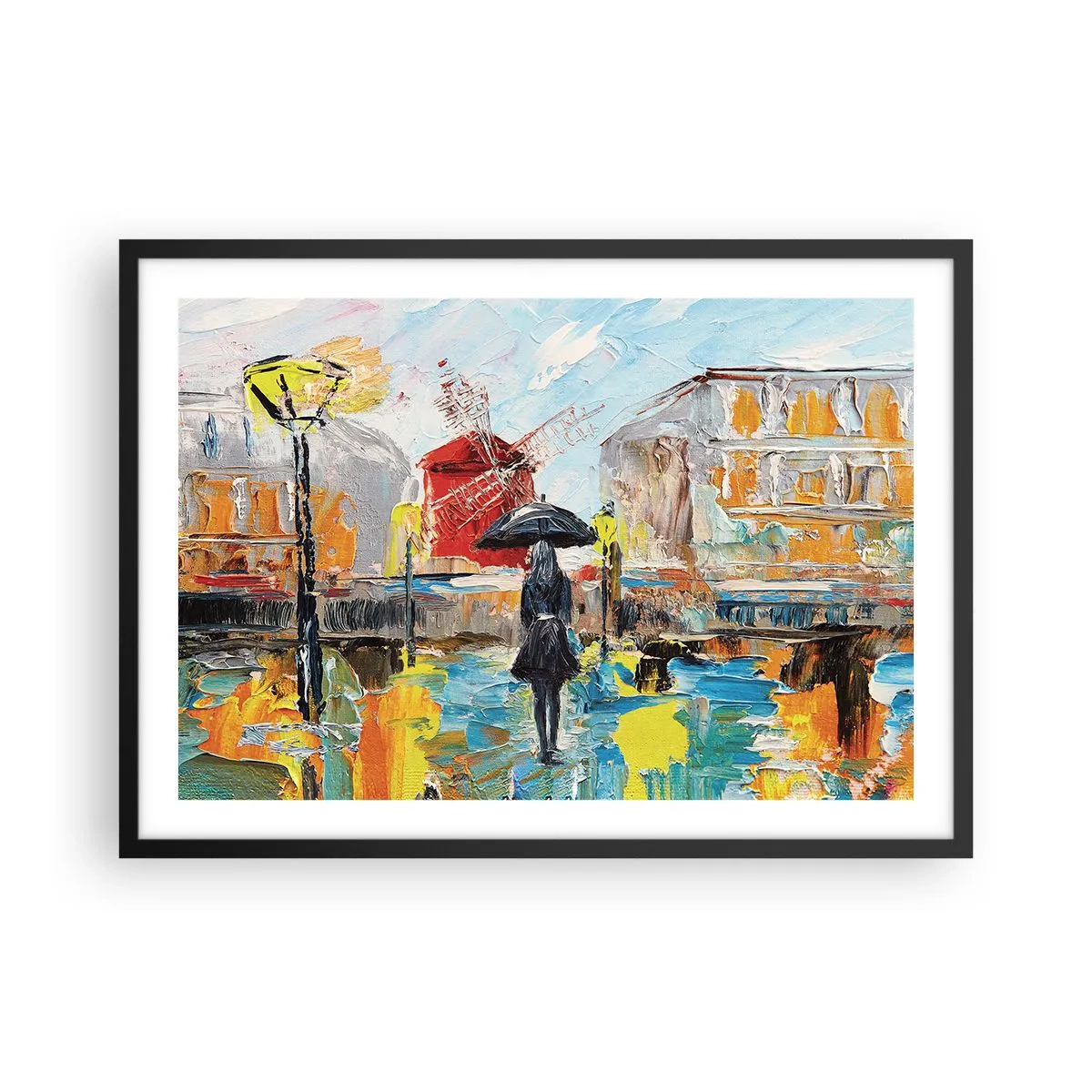 Plakát v černém rámu - Pařížské legendy - 70x50 cm