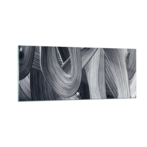 Obraz na skle - Plynulost reality - 100x40 cm
