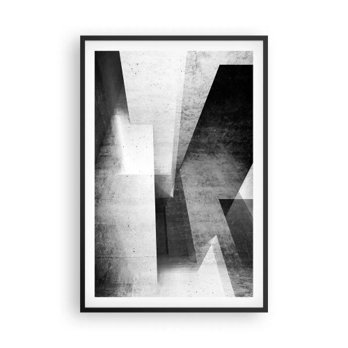 Plakát v černém rámu - Struktura prostoru - 61x91 cm