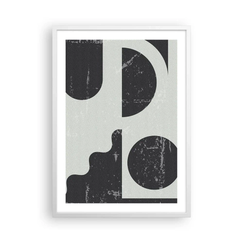 Plakát v bílém rámu - Kompozice nad a pod - 50x70 cm