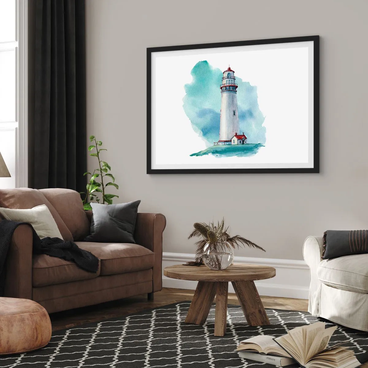 Plakát v černém rámu - Něžná sestra blankytu - 40x30 cm