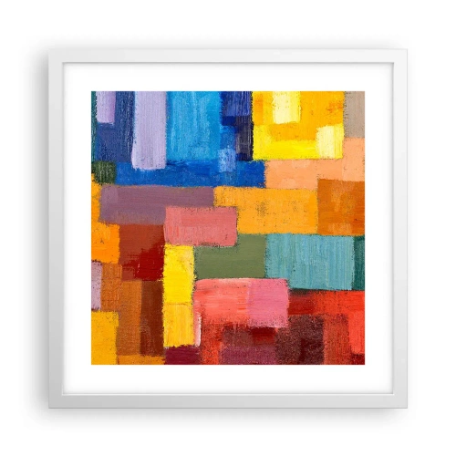 Plakát v bílém rámu - Každý jiný, všechny barevné - 40x40 cm