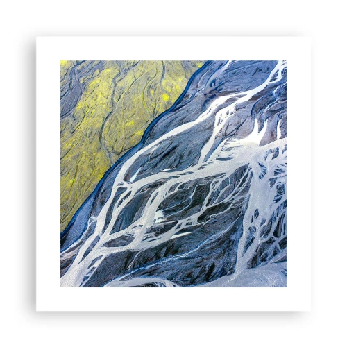 Plakát - Jeskynní malby přírody - 40x40 cm