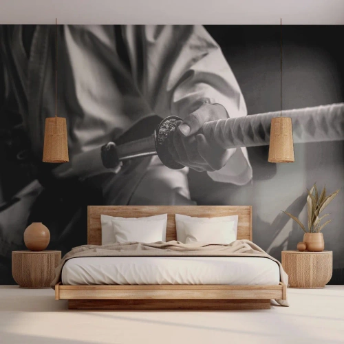 Fototapeta Premium Canvas - Duše bojovníka - Samurajský meč, Japonsko, Bojová umění - 100x70 cm