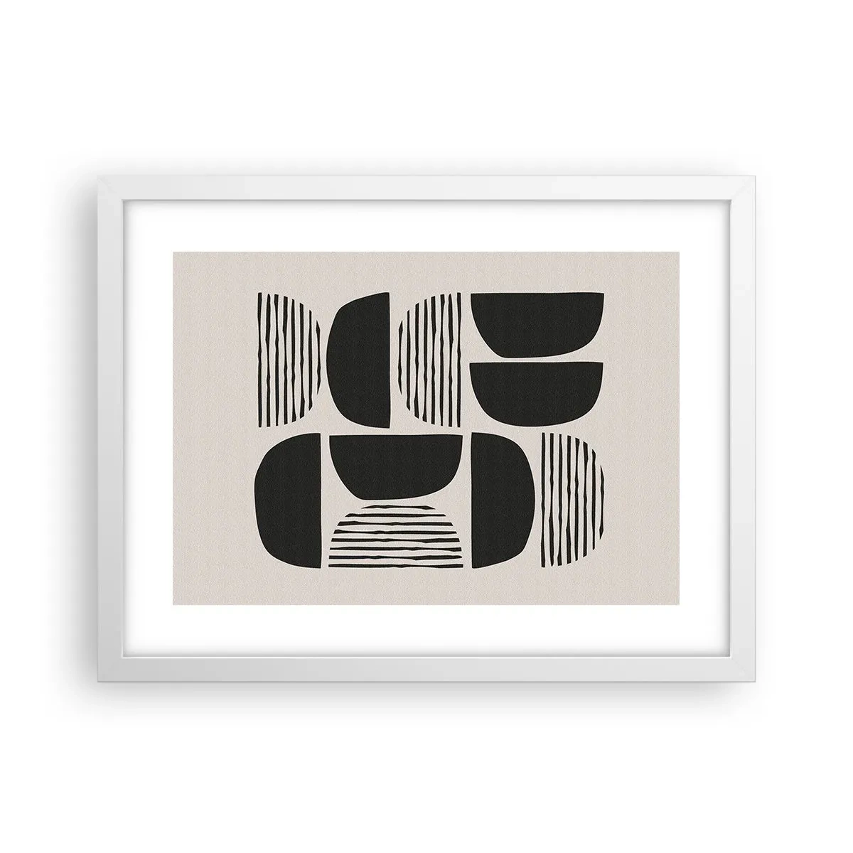 Plakát v bílém rámu - Polovičaté soustavy - 40x30 cm