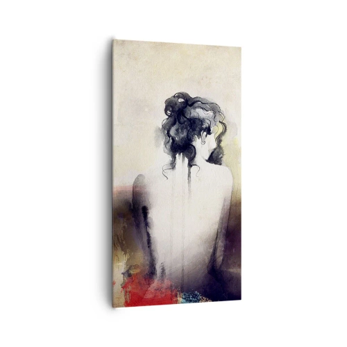 Obraz na plátně - Jemné linie, oválné tvary - 65x120 cm