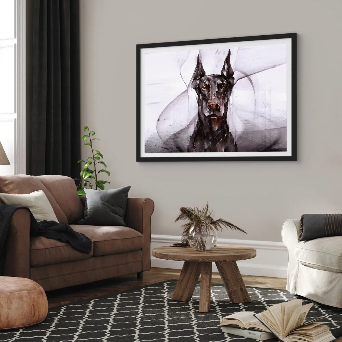 Plakát v černém rámu - Z urozeného rodu - 91x61 cm