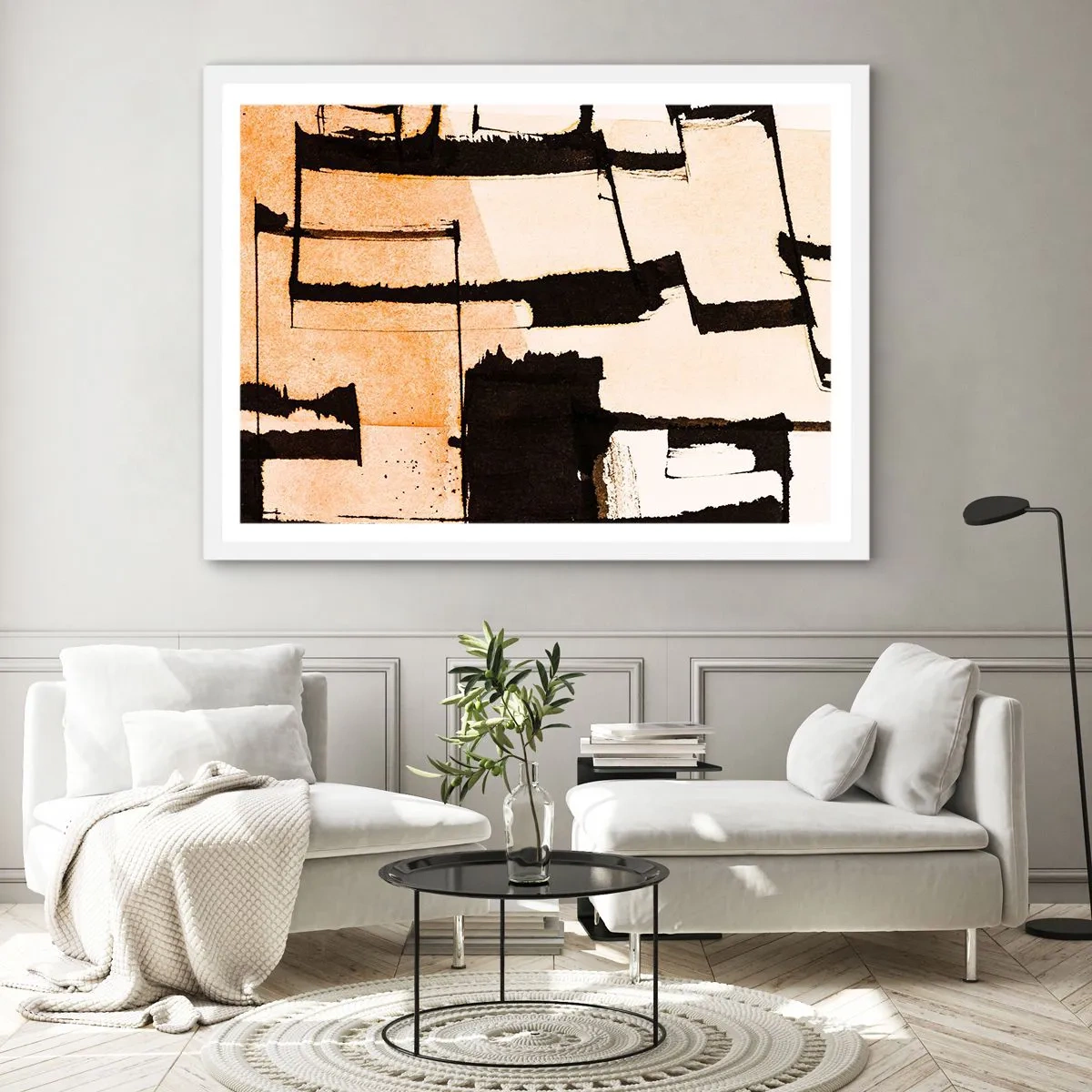 Plakát v bílém rámu - Avšak pořádek - 70x50 cm