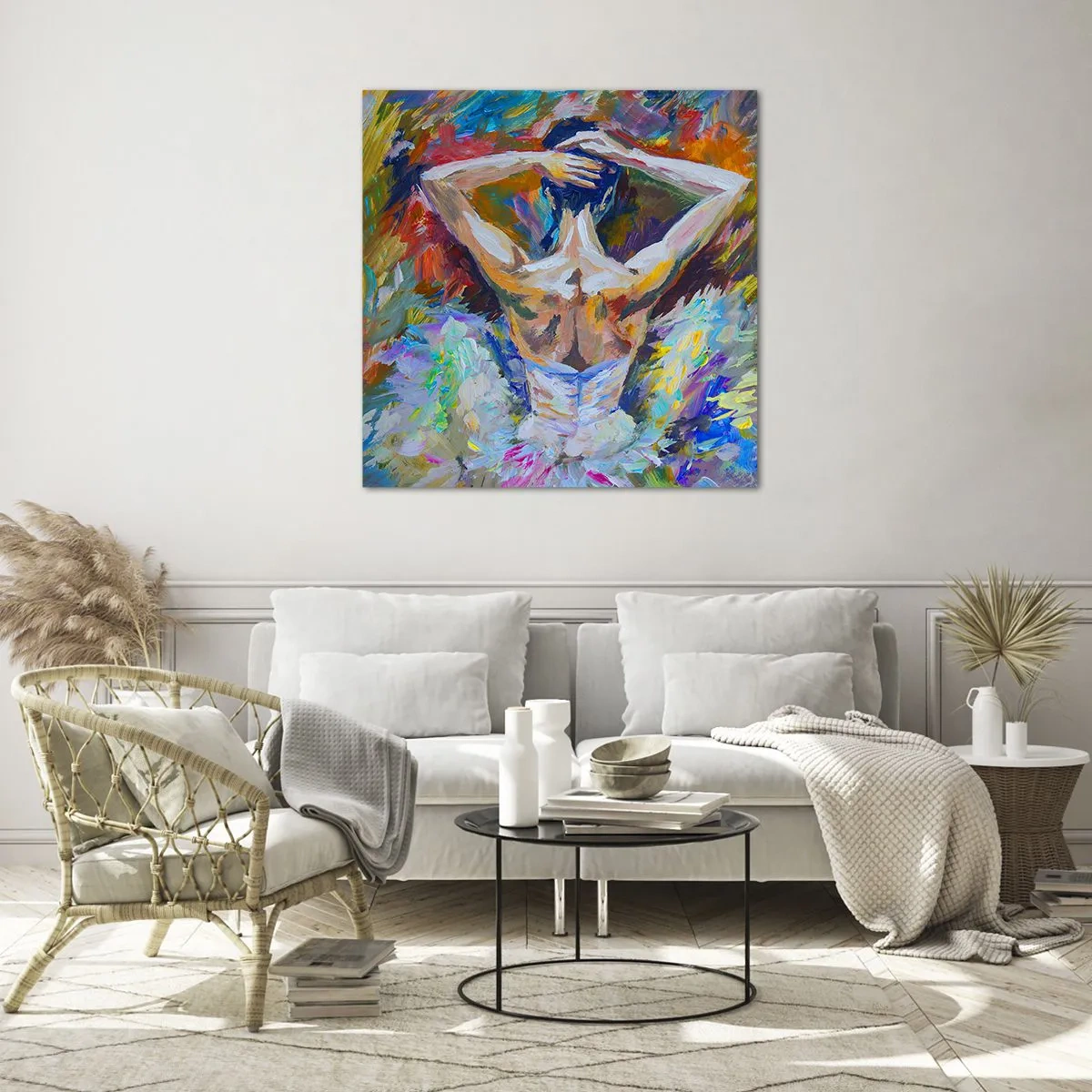 Obraz na skle - To může být všechno - 40x40 cm