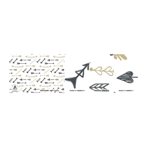 Vzor Fototapety Samolepicí Deluxe Sticker - Sen lučišníka - Abstrakce, Šipka, Boho - 100x30 cm