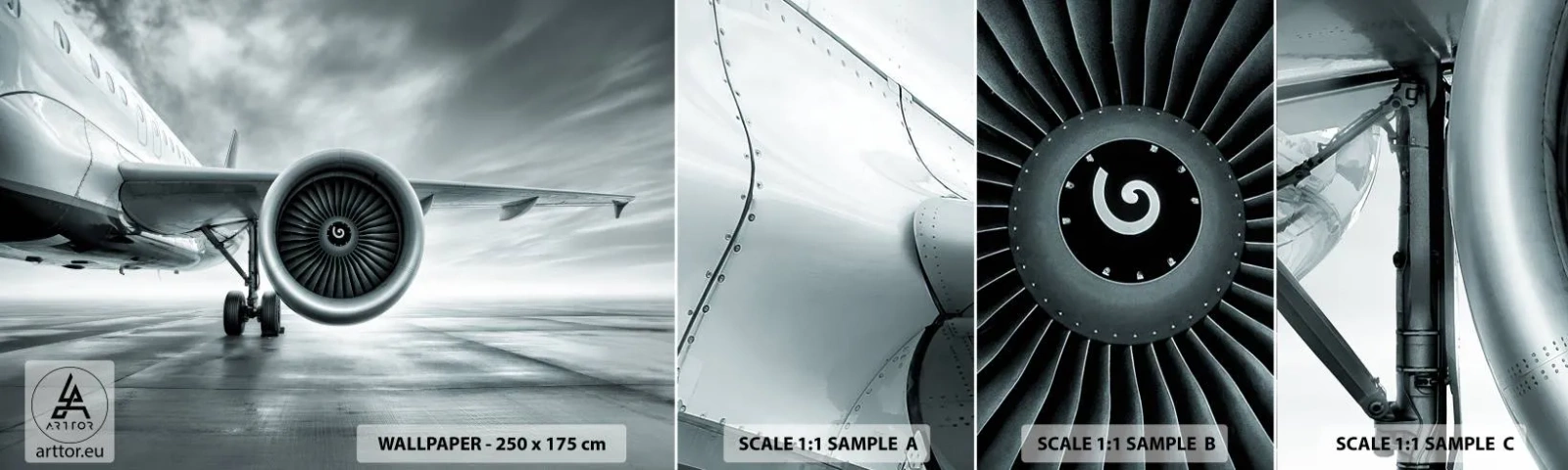 Fototapeta Vzorek Standard Eco - Toto je síla! - Letadlo, Výlet, podnikání - 100x30 cm